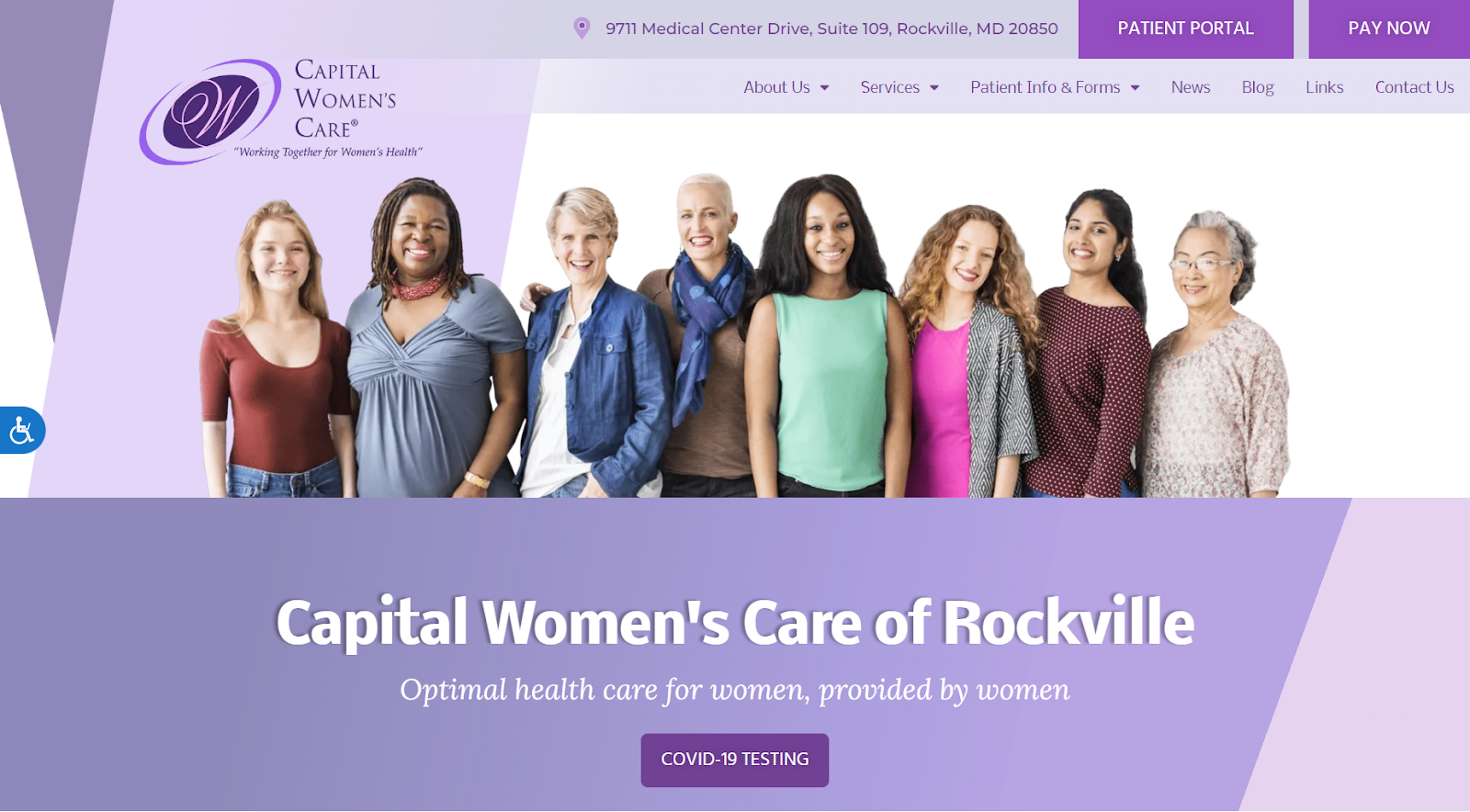 An Example Of Outstanding Obgyn Website Design