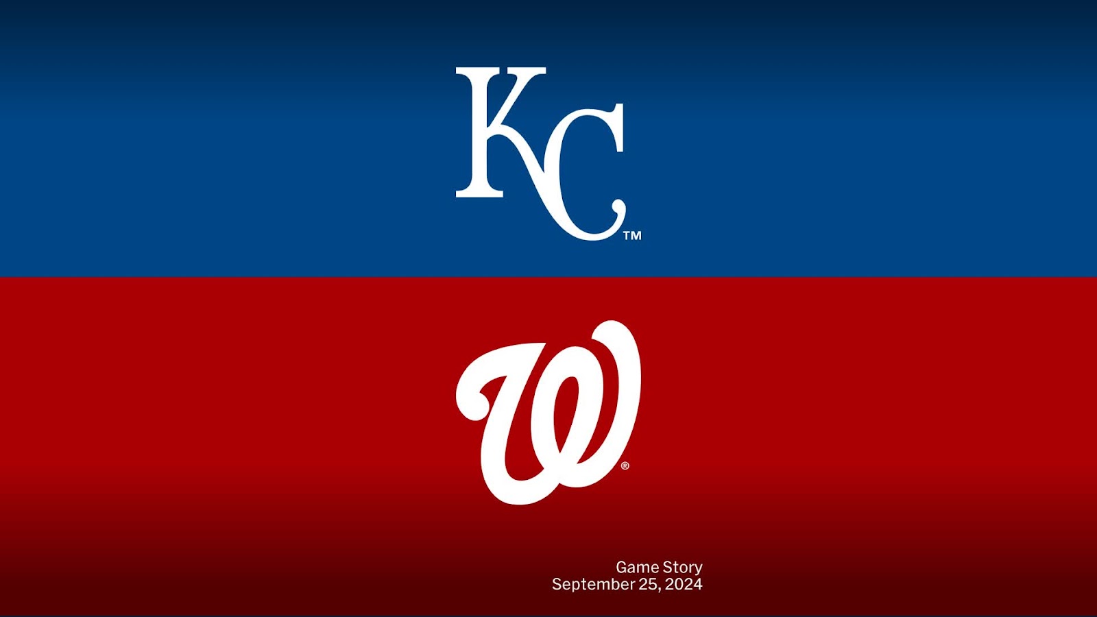 Kansas city royals vs washington nationals match player stats​