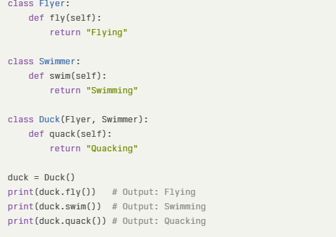 Multiple Inheritance Example