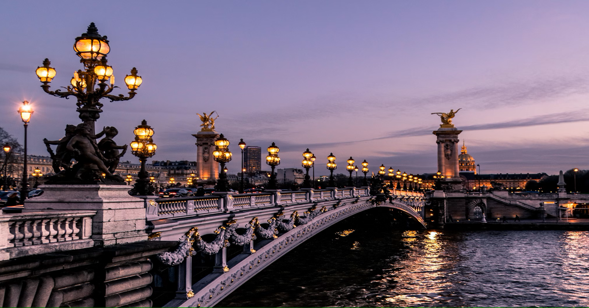 Beautiful bridge in Paris