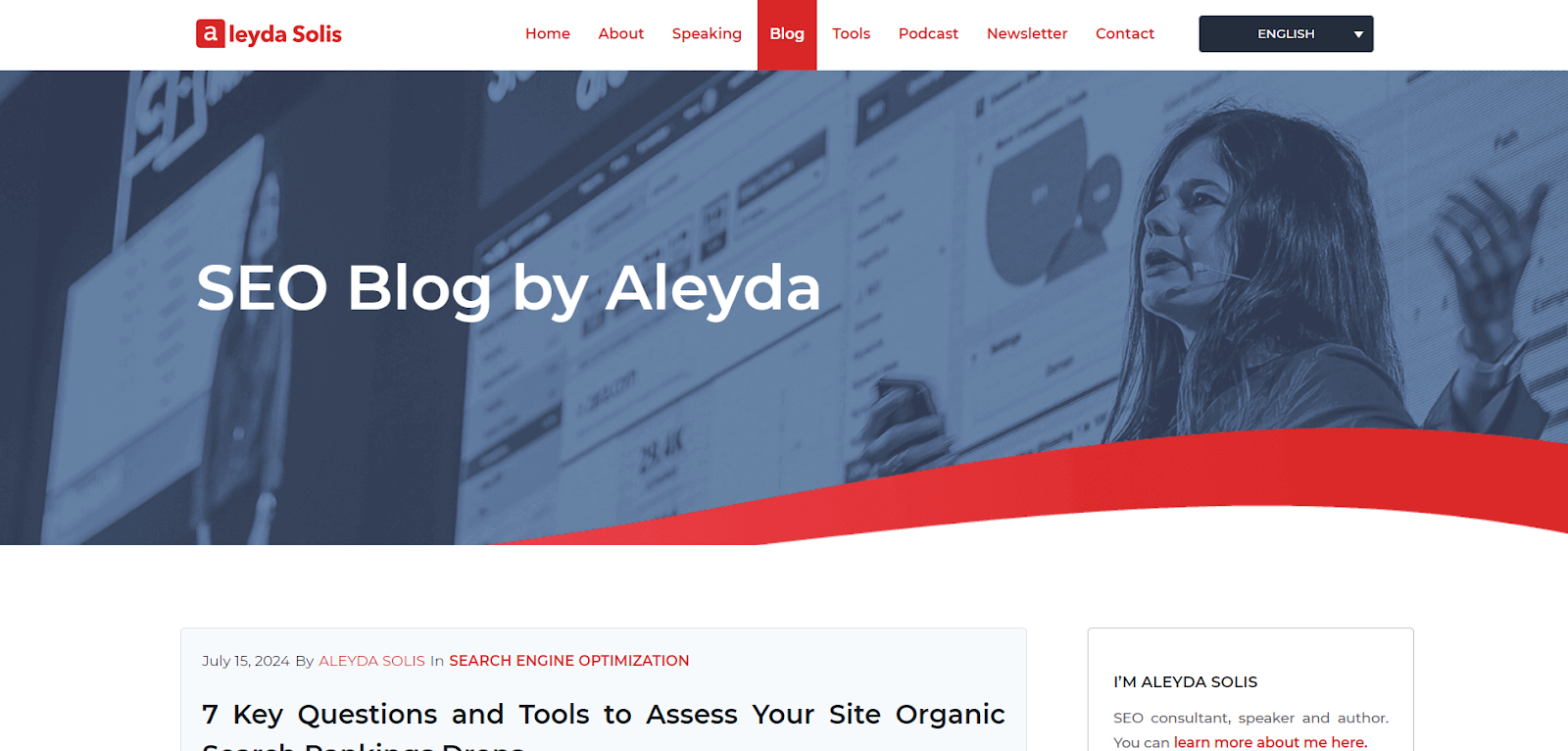 aleyda solis search engine optimzation blog to follow