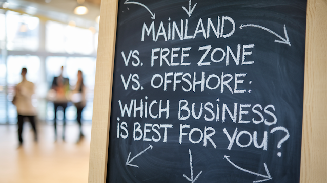Mainland, Offshore, Free zone Business Setup