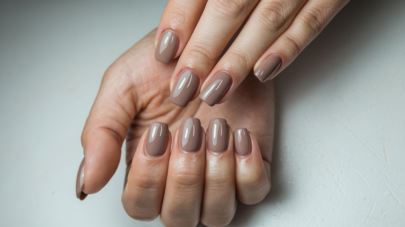How to Get the Perfect Light Brown Nails Color Backstageviral.com 