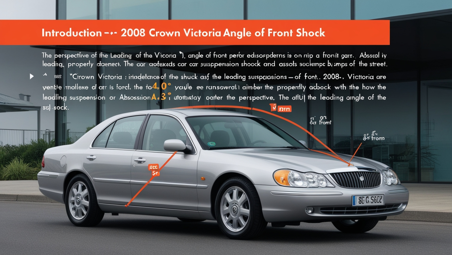 2008 Crown Victoria angle of front shock