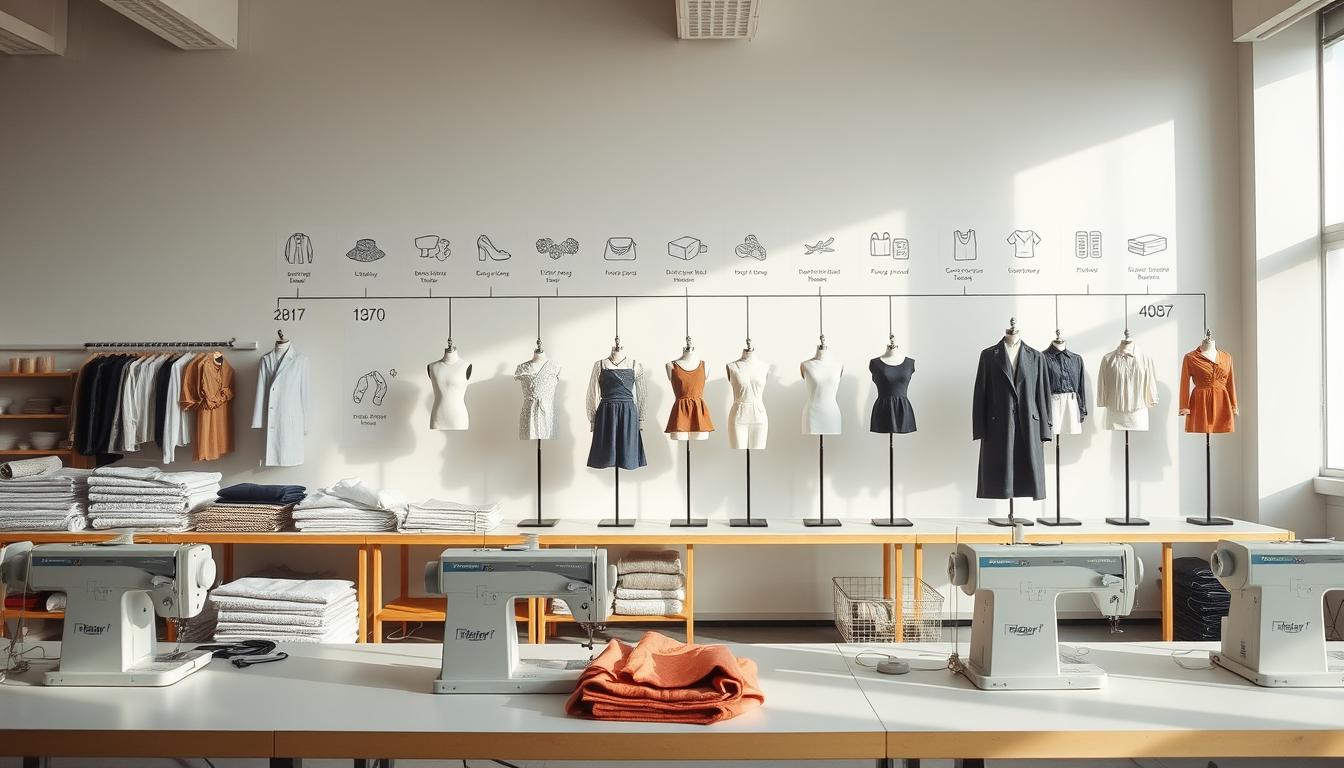 clothing production timeline