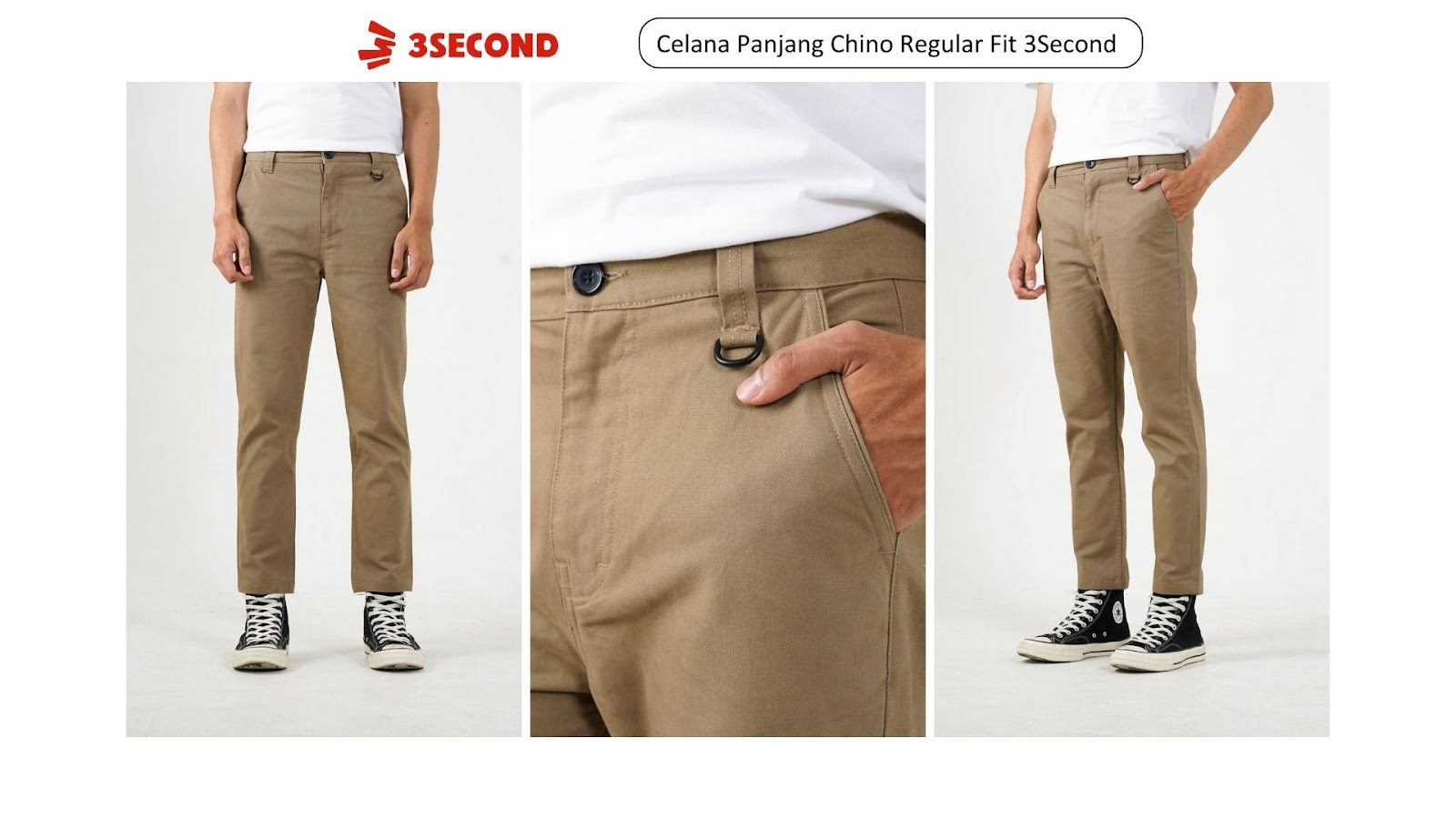 Celana Panjang Chino Regular Fit 3Second
