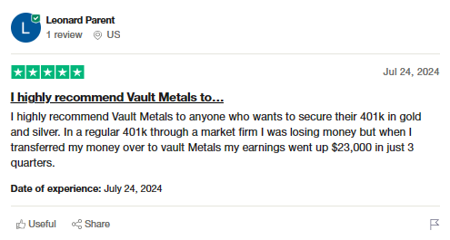 review 1 of Vault Metal