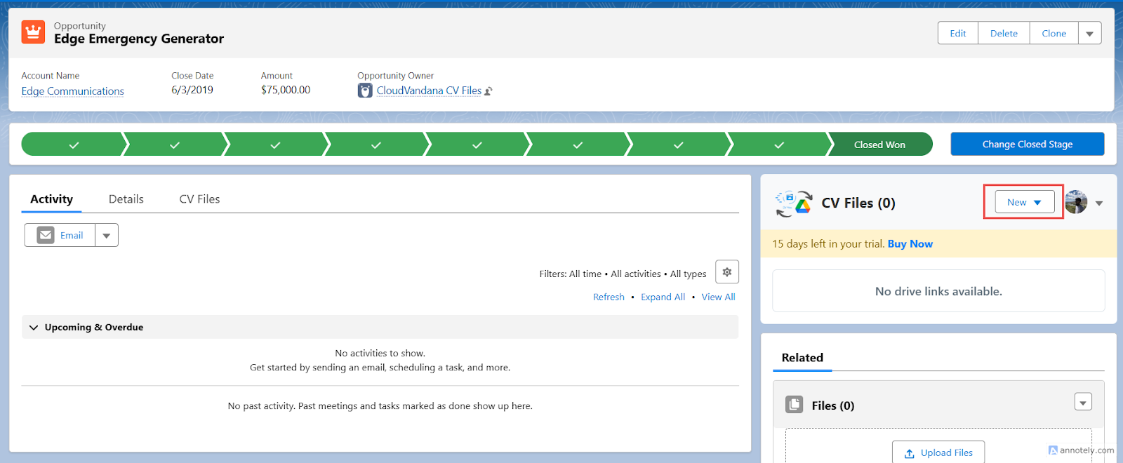 CV Files User Guide