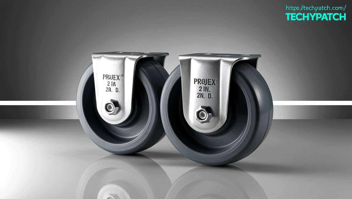 Projex 2 in. D Cast Iron Rigid Casters