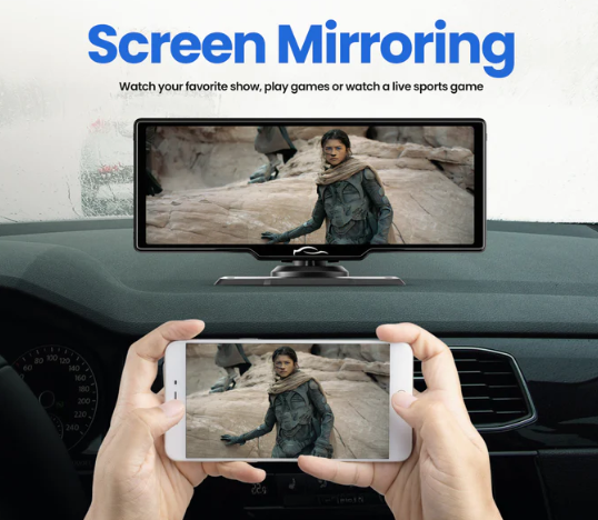 Screen mirroring capability with the CarTablet Pro Max™ (2025 Model)