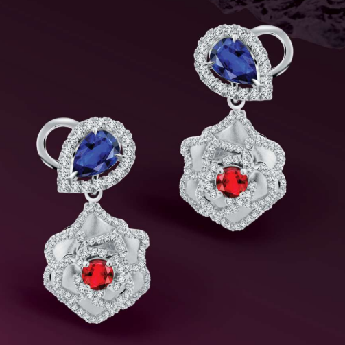 Model Anting Berlian yang Cantik dengan Pesona Bunga Bermekaran