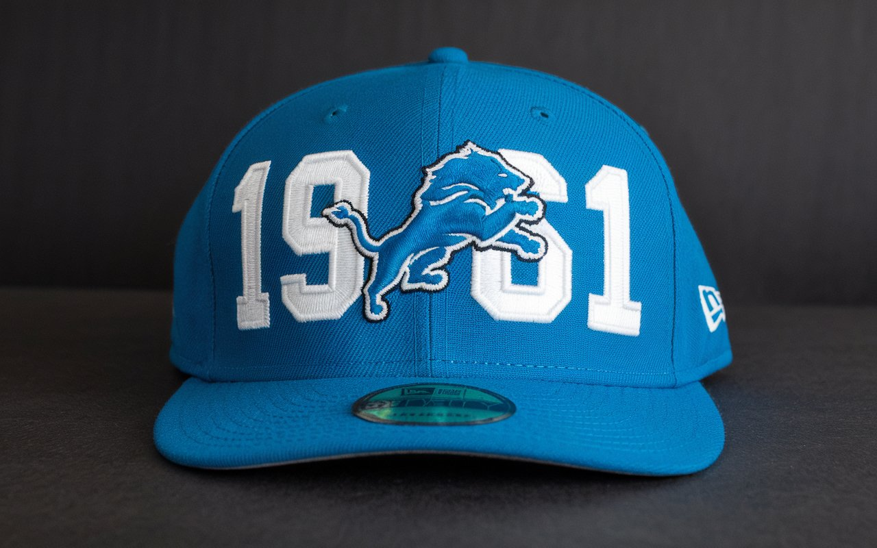 Detroit Lions New Era 1961 Vintage Flex Hat