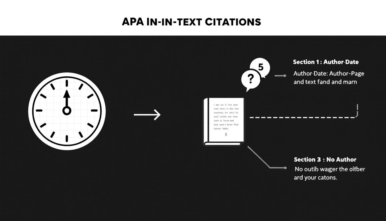 A chart categorizing types of APA in-text citations.