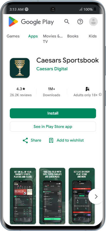 Caesars Sportsbook Android