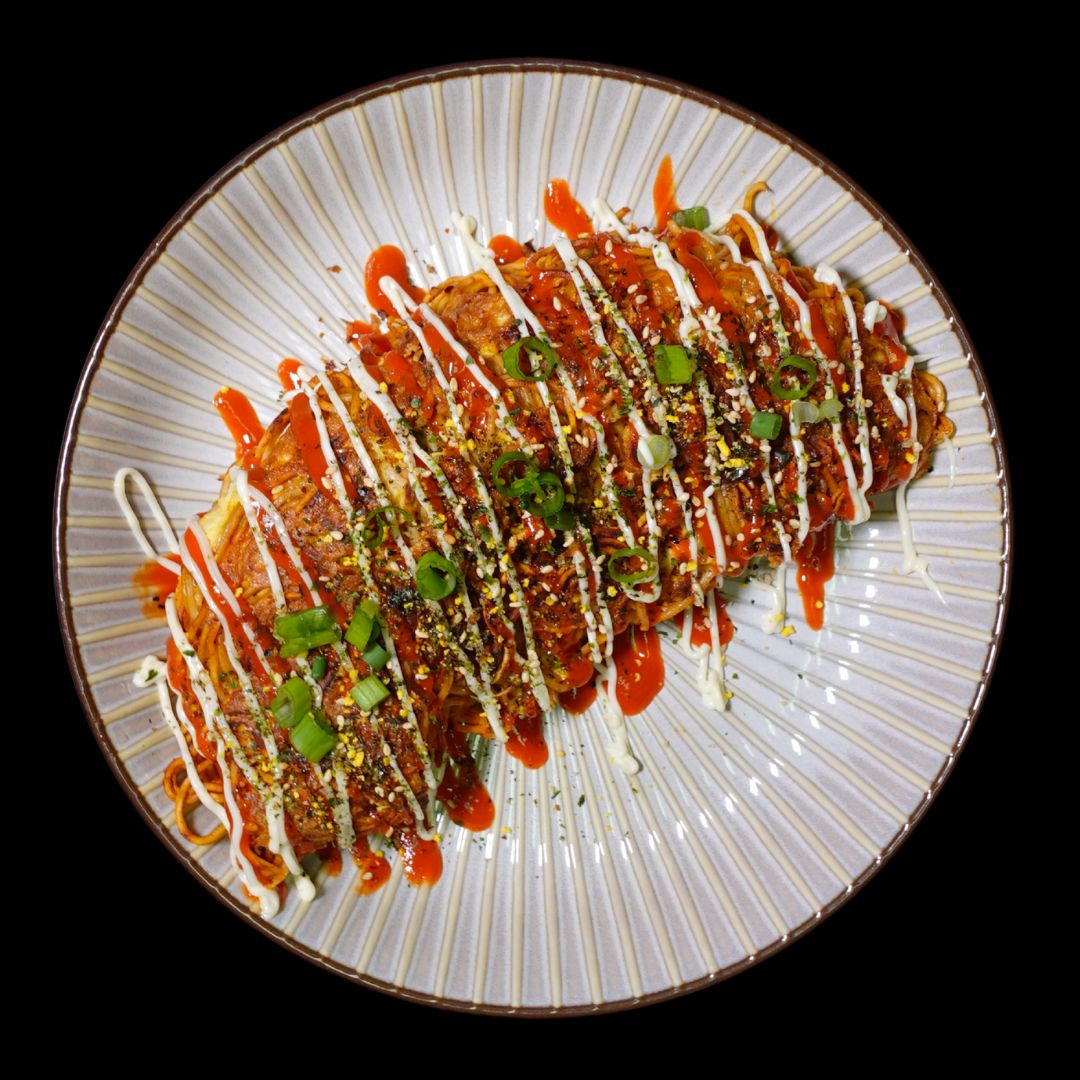 Kimchi Ramen Omelette
