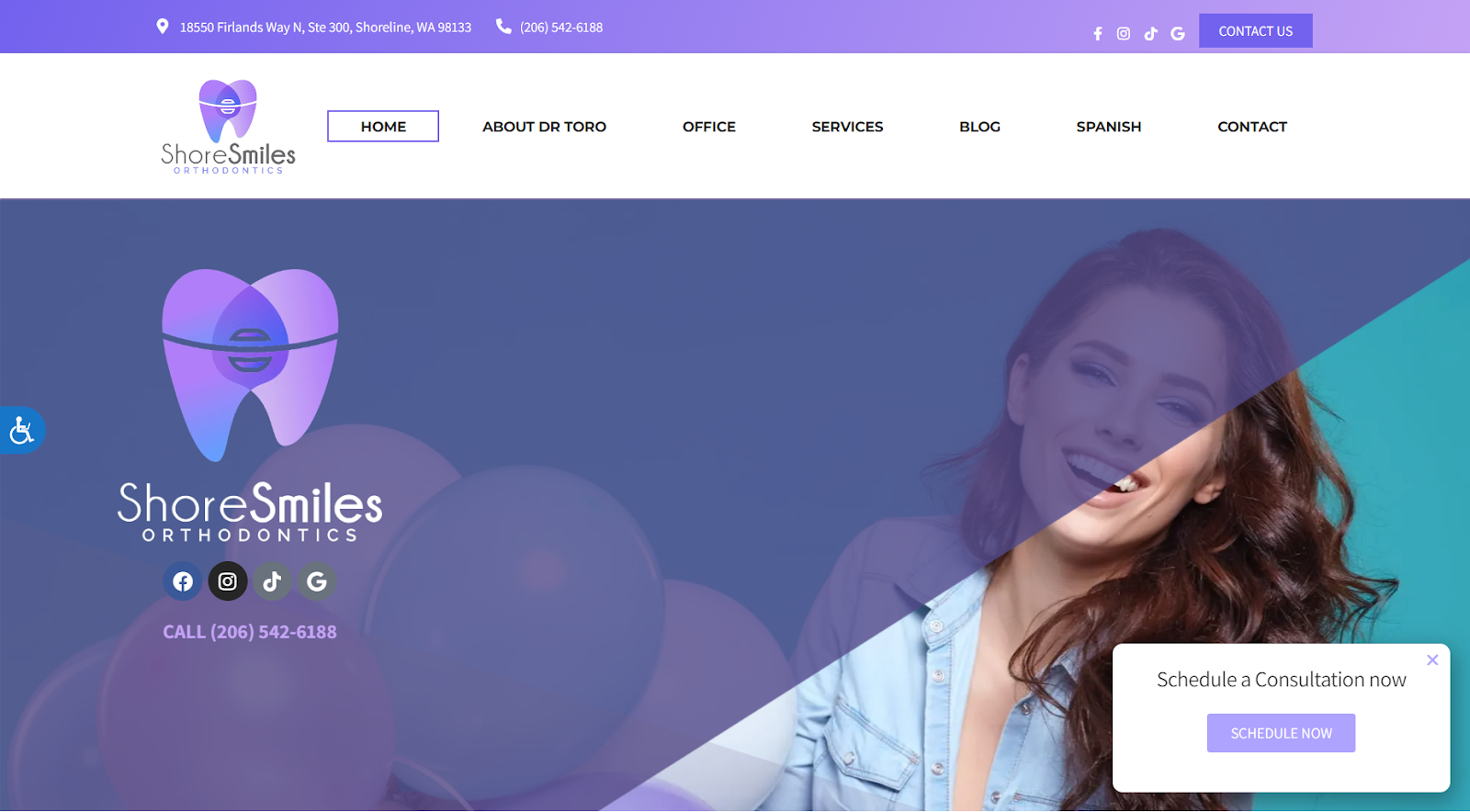 Beautiful Orthodontic Website Design