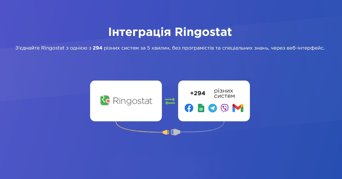 як здійснити інтеграції за допомогою Ringostat та ApiX-Drive