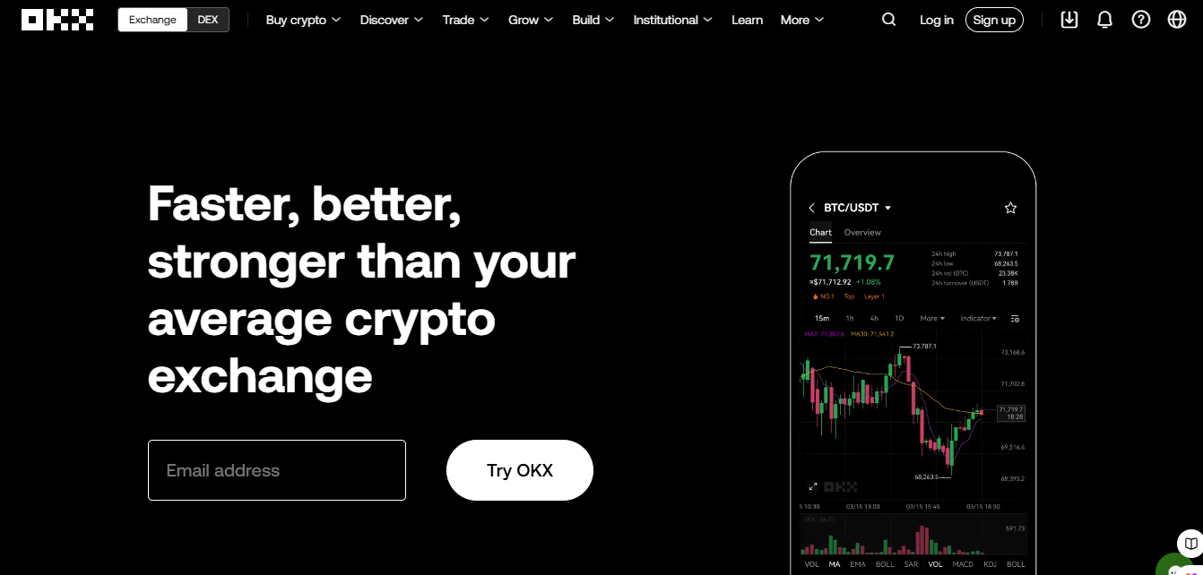  OKX homepage