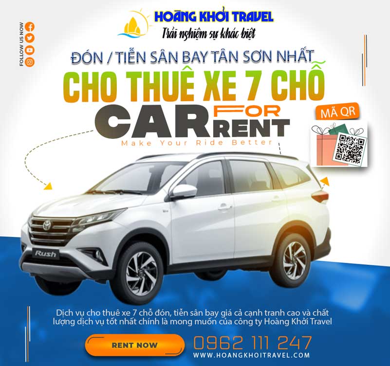 Lựa Chọn Xe 7 Chỗ Lí Tưởng Để Di Chuyển Đến Sân Bay