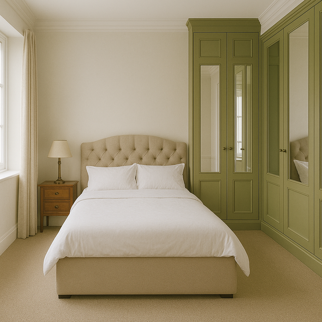 Use mirrored furniture or closet doors