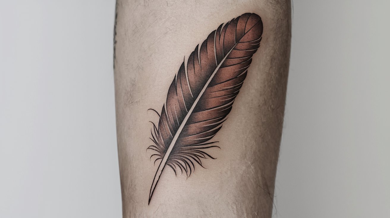 Brown Feather Tattoo Meaning Spiritually
