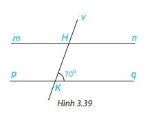 BÀI 10. TIÊN ĐỀ EUCLID, TÍNH CHẤT CỦA HAI ĐƯỜNG THẲNG SONG SONG1. TIÊN ĐỀ EUCLID VỀ ĐƯỜNG THẲNG SONG SONGBài 1: Cho trước đường thẳng a và một điểm M không nằm trên đường thẳng a. (H.3.31).Dùng bút chì vẽ đường thẳng b đi qua M và song song với đường thẳng a.Dùng bút màu vẽ đường thẳng c đi qua M và song song với đường thẳng a.Em có nhận xét gì về vị trí của hai đường thẳng b và c?Đáp án chuẩn: Đường thẳng b và c trùng nhau.Bài 2: Phát biểu nào sau đây diễn đạt đúng nội dung của Tiên đề Euclid?(1) Cho điểm M nằm ngoài đường thẳng a. Đường thẳng đi qua M và song song với a là duy nhất.(2) Có duy nhất một đường thẳng song song với một đường thẳng cho trước.(3) Qua điểm M nằm ngoài đường thẳng a, có ít nhất một đường thẳng song song với a.Đáp án chuẩn: Phát biểu đúng: (1).2. TÍNH CHẤT CỦA HAI ĐƯỜNG THẲNG SONG SONG