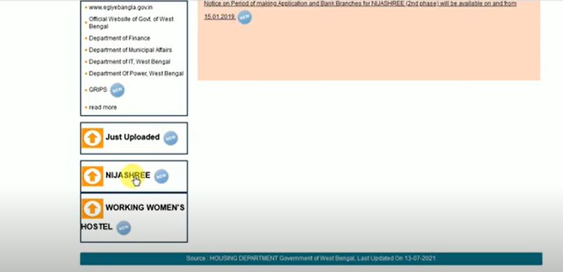 select your applicable housing scheme on the website