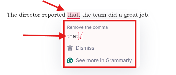 Punctuation mistake