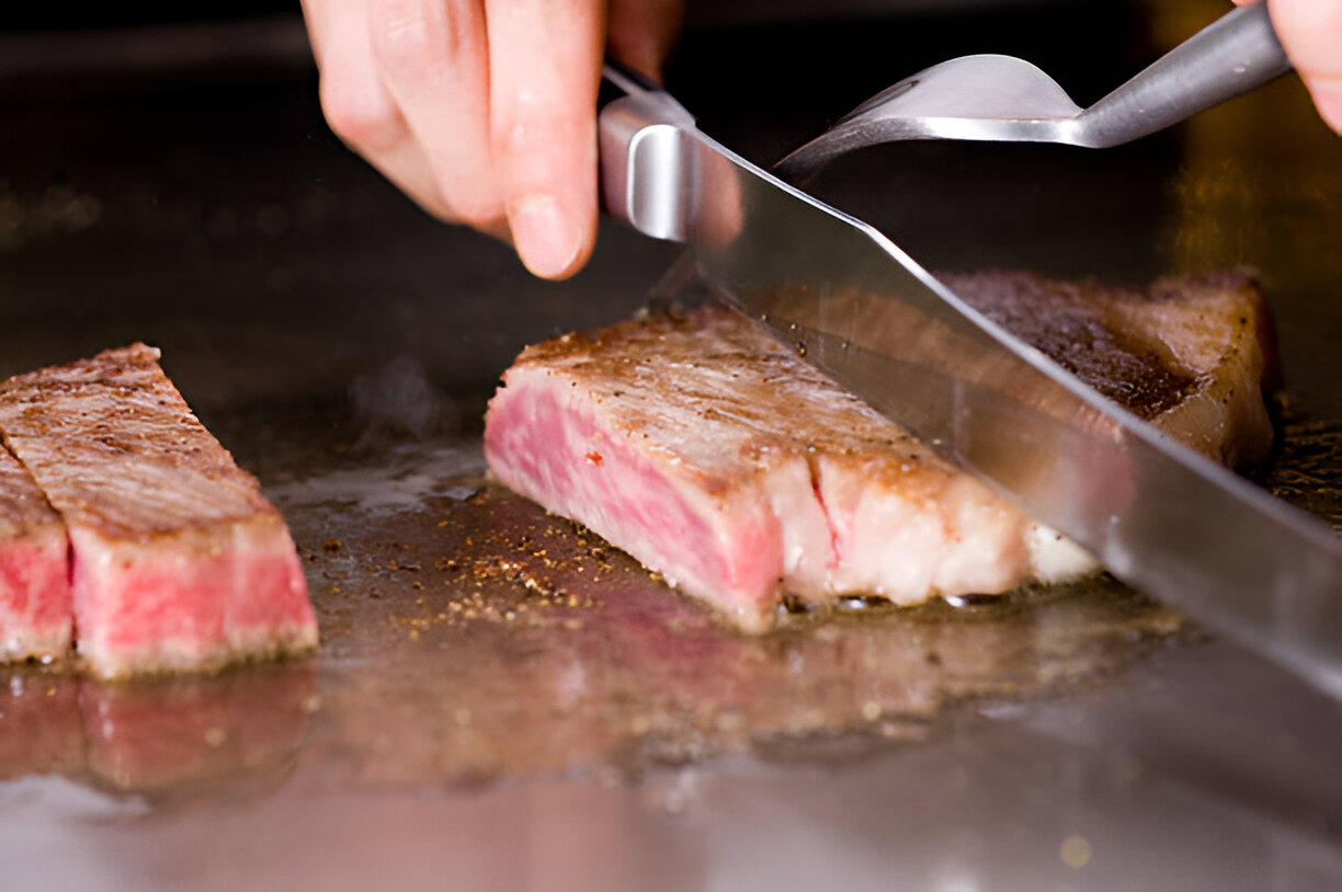 Steak wagyu teppanyaki