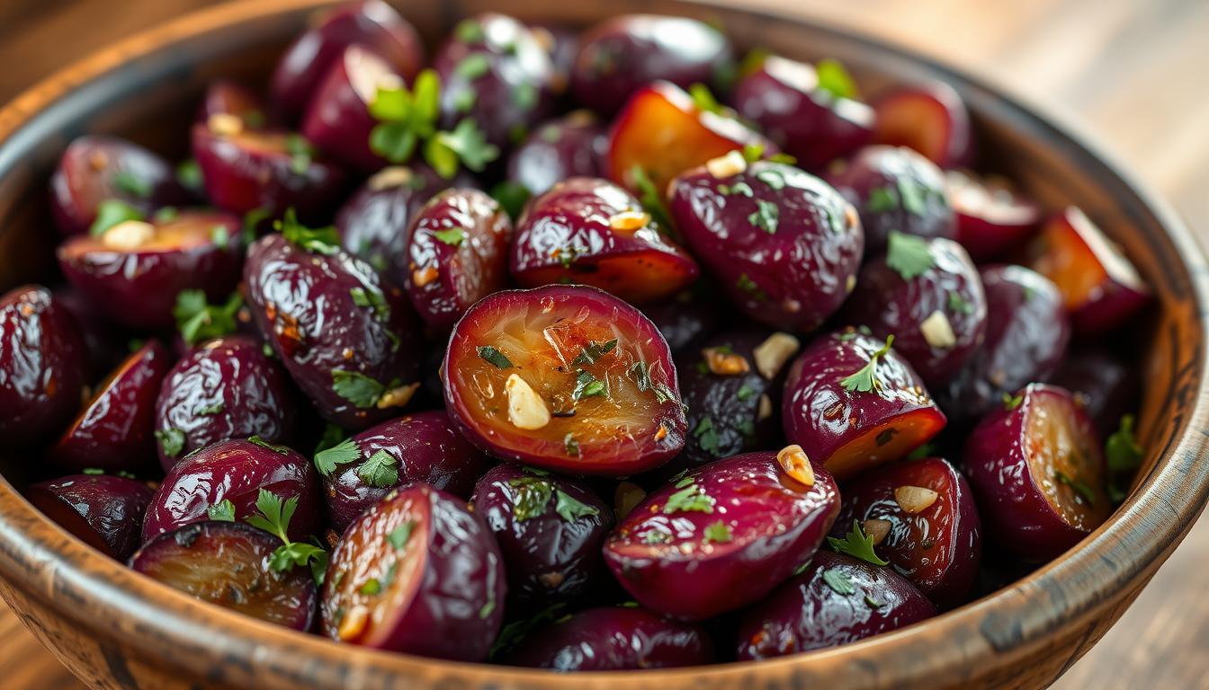 roasted purple potatoes