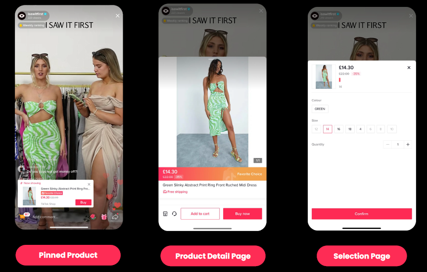 TikTok shop live shopping
