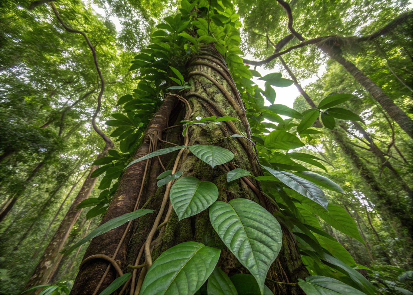 Prestonia amazonica, uma planta trepadeira da Amazônia, ilustrando seu cultivo proibido no Brasil.