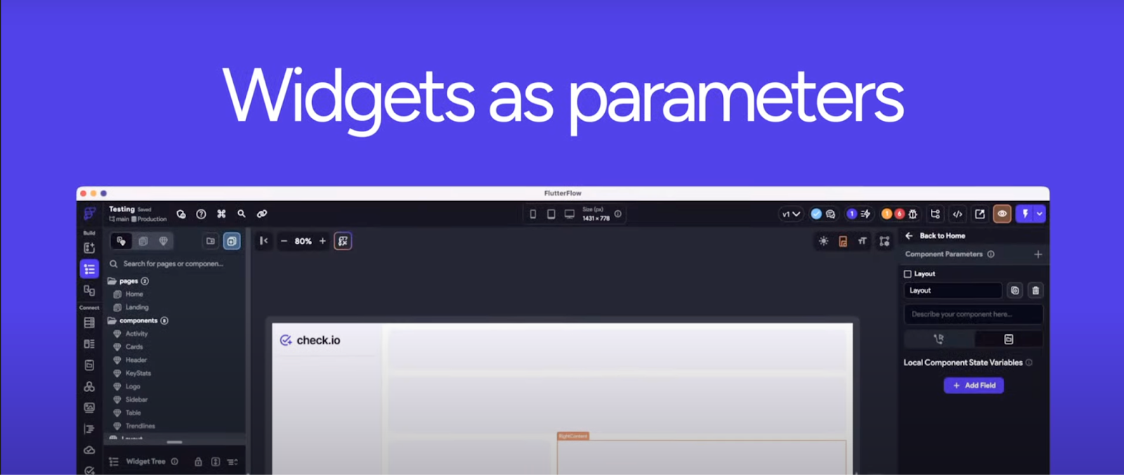 FlutterFlow Widgets Builder as Parameters