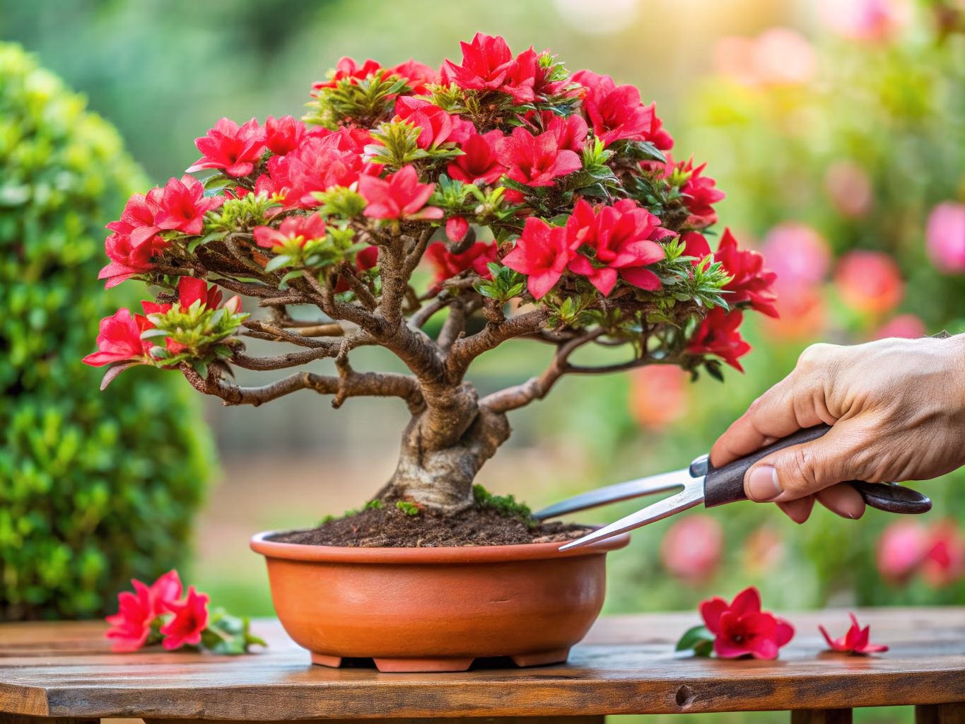 A Essência do Bonsai de Flores