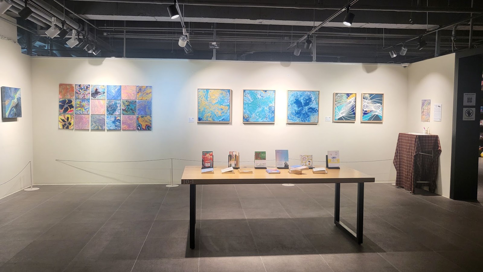 Small gallery display on the second floor