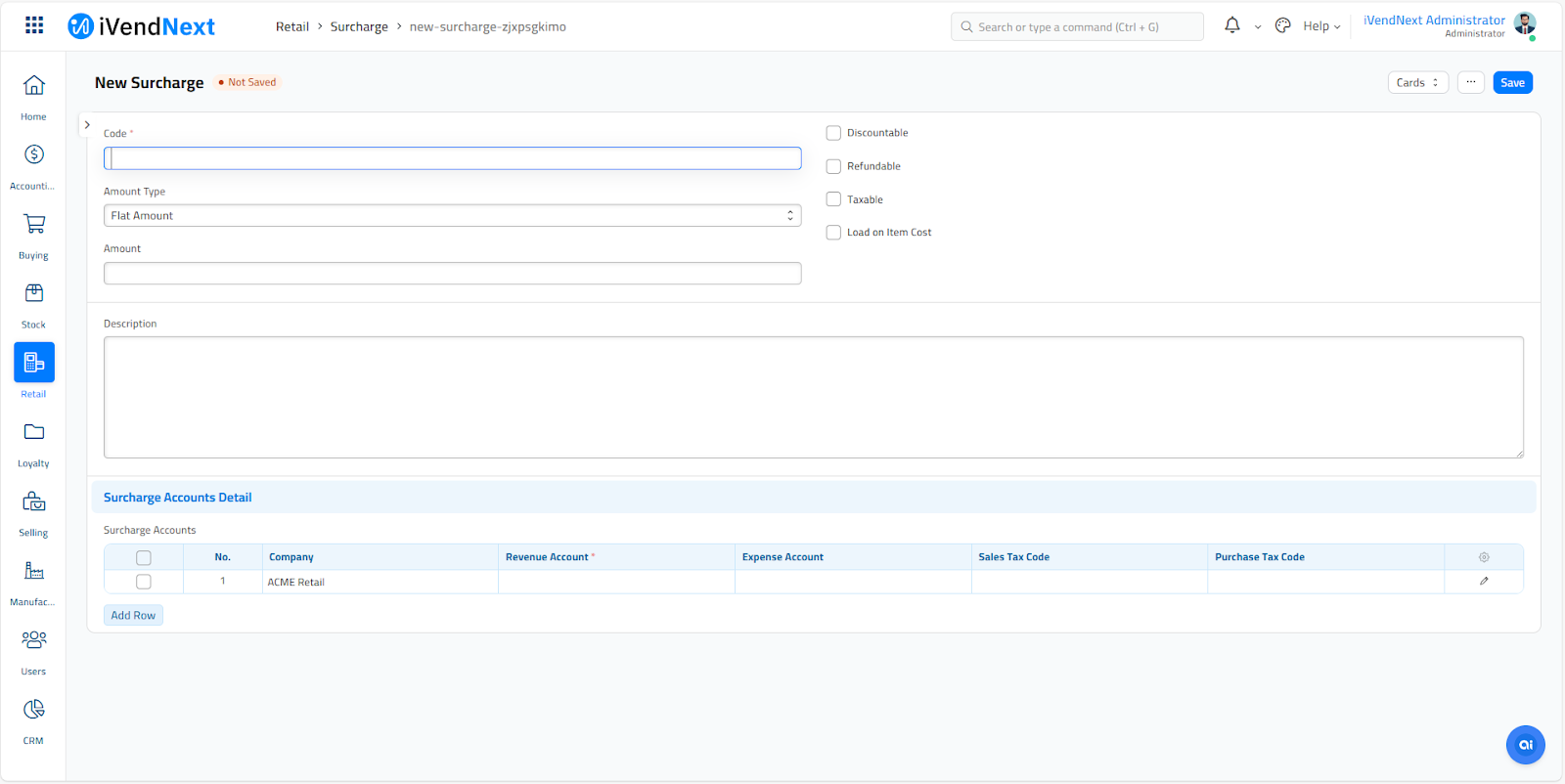 ZOHO - New Surcharge