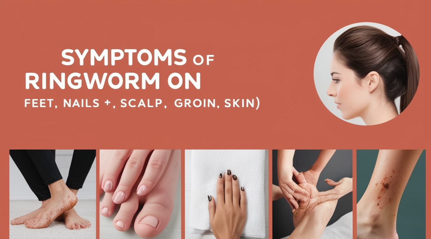 Symptoms of ringworm