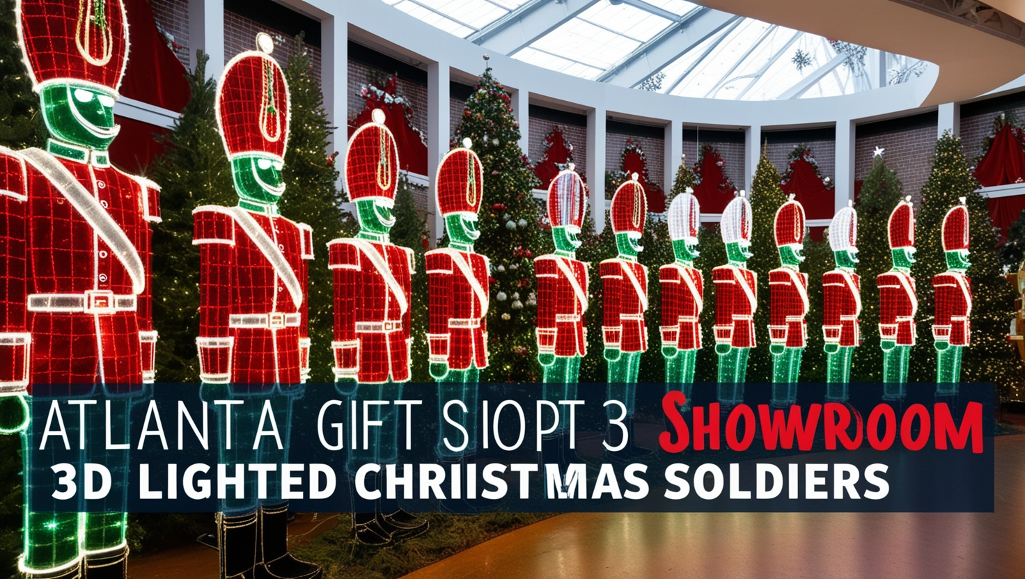 Atlanta Gift Showroom 3D Lighted Christmas Soldiers