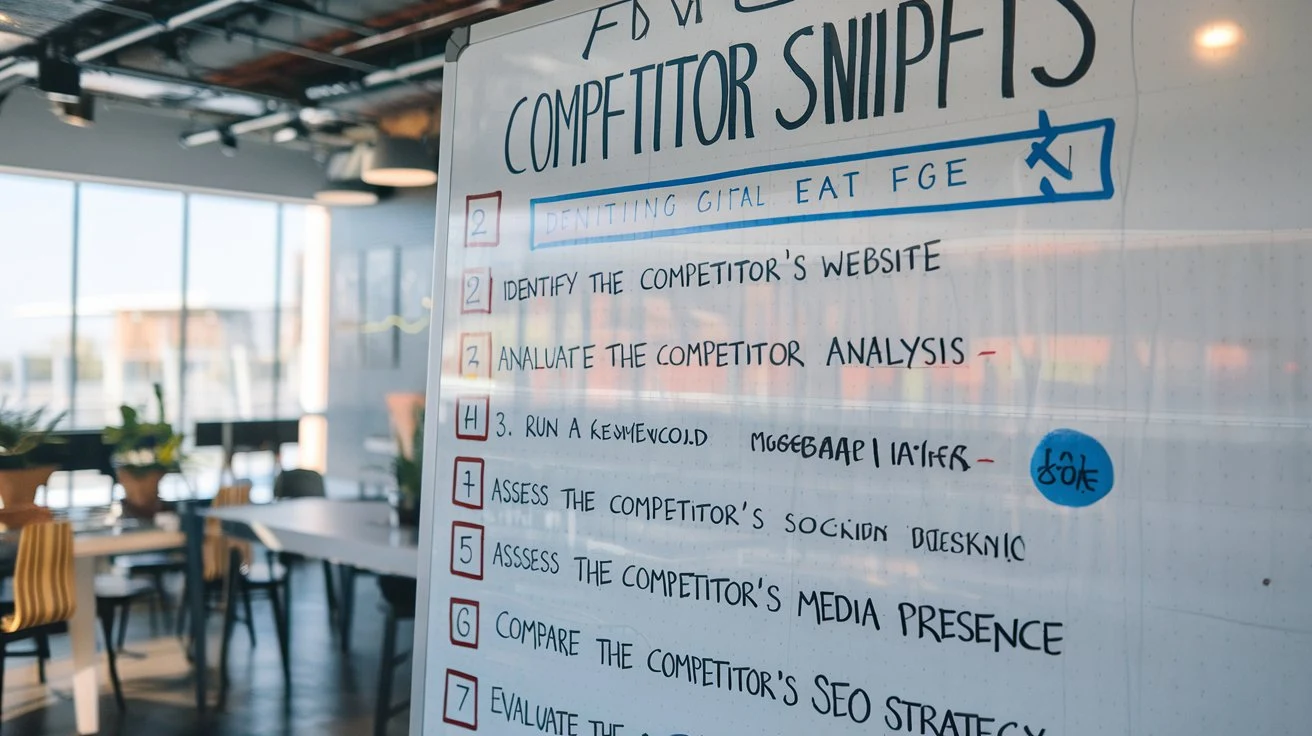 A visual guide on analyzing competitor snippets for better ranking strategies.