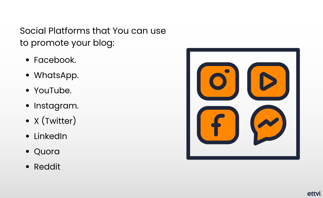 social media platforms to promote your blog