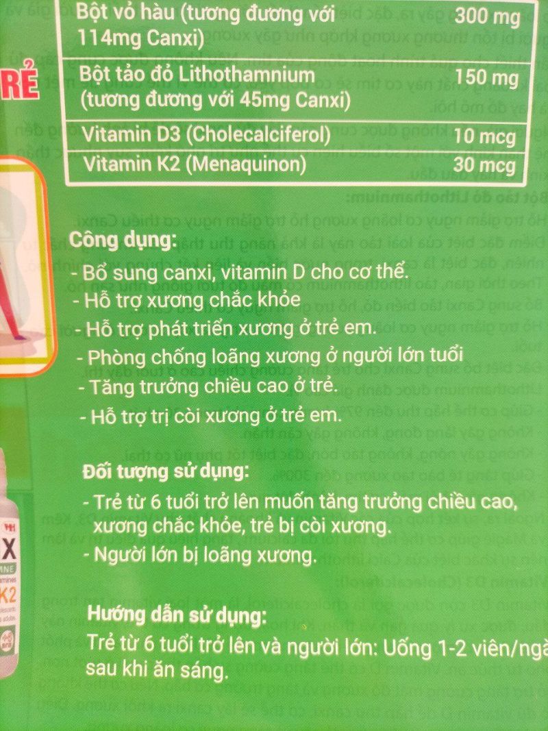 Hướng dẫn sử dụng thuốc tăng chiều cao Ranvilix cho trẻ em