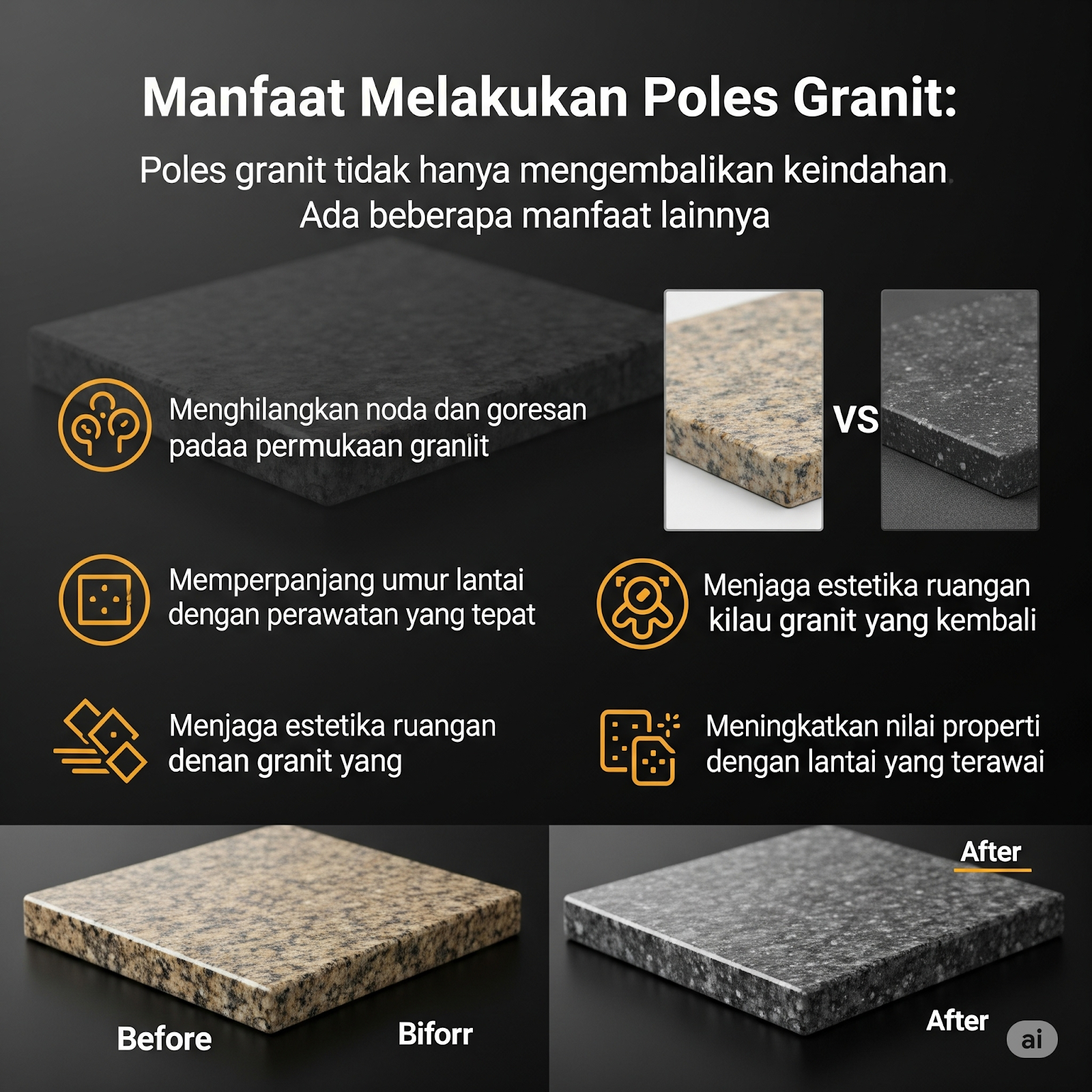 Manfaat Melakukan Poles Granit