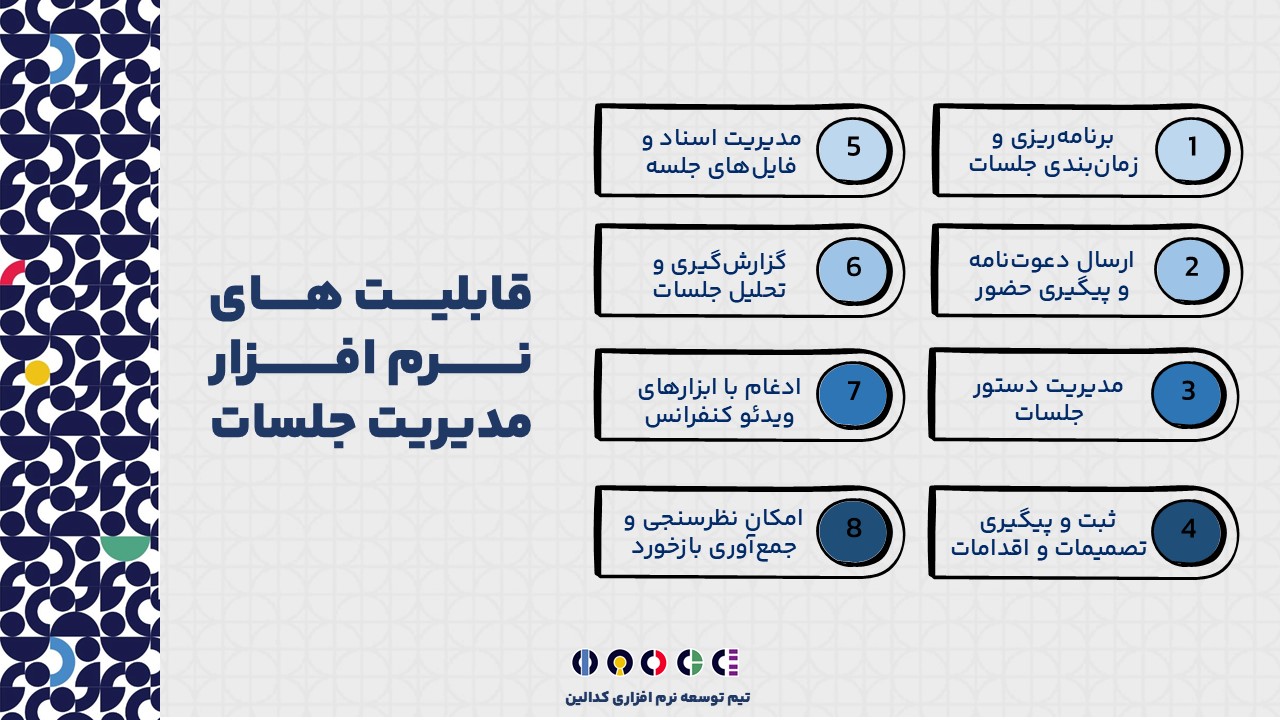 نرم افزار مدیریت جلسات چه قابلیت هایی دارد؟