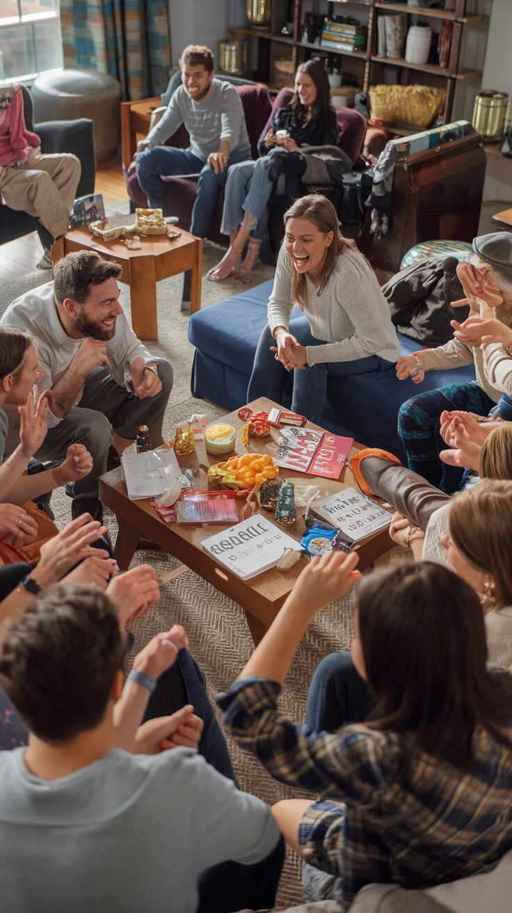 A group of people enjoying a game