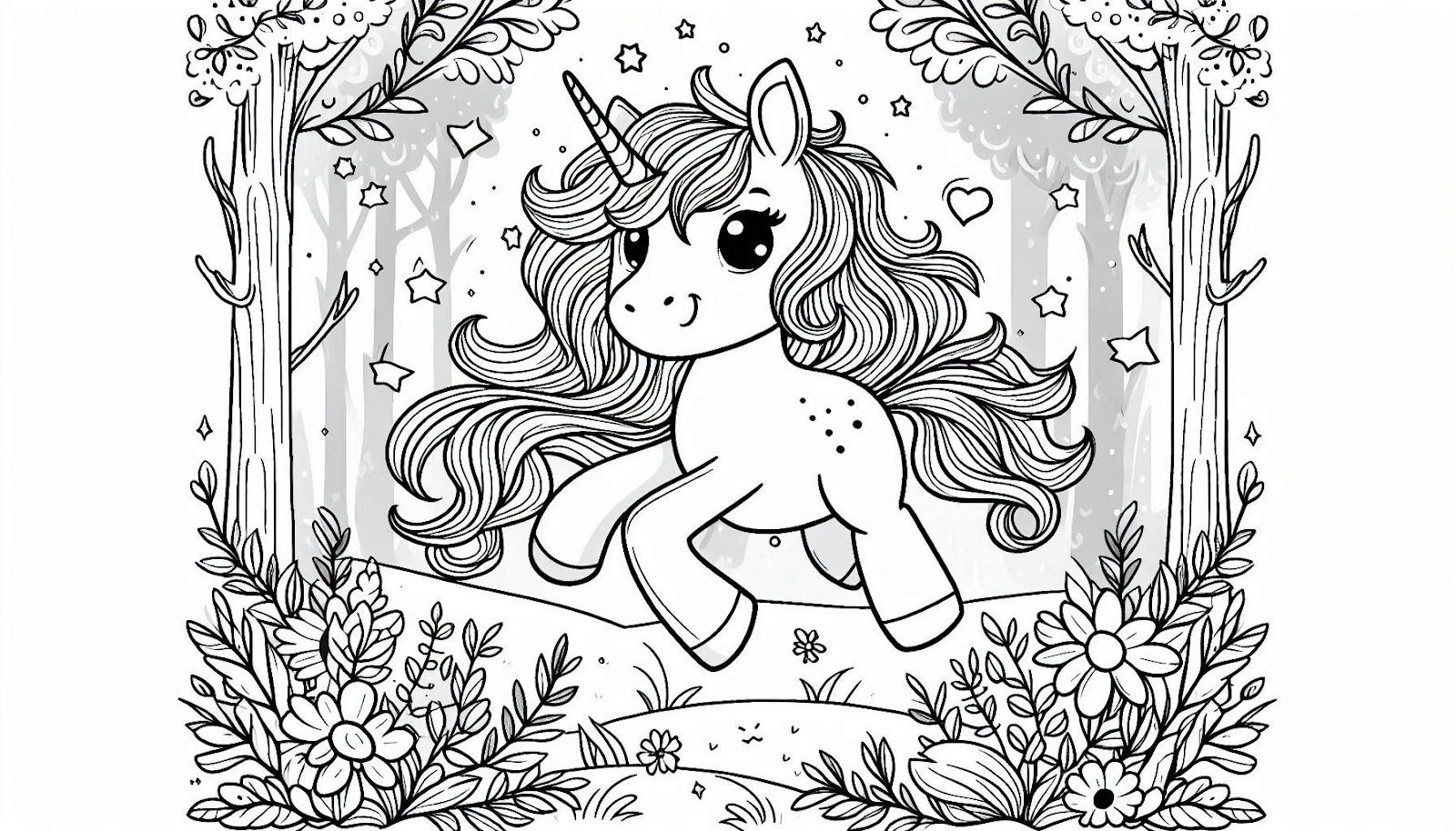 desenhos para colorir unicornio fofo