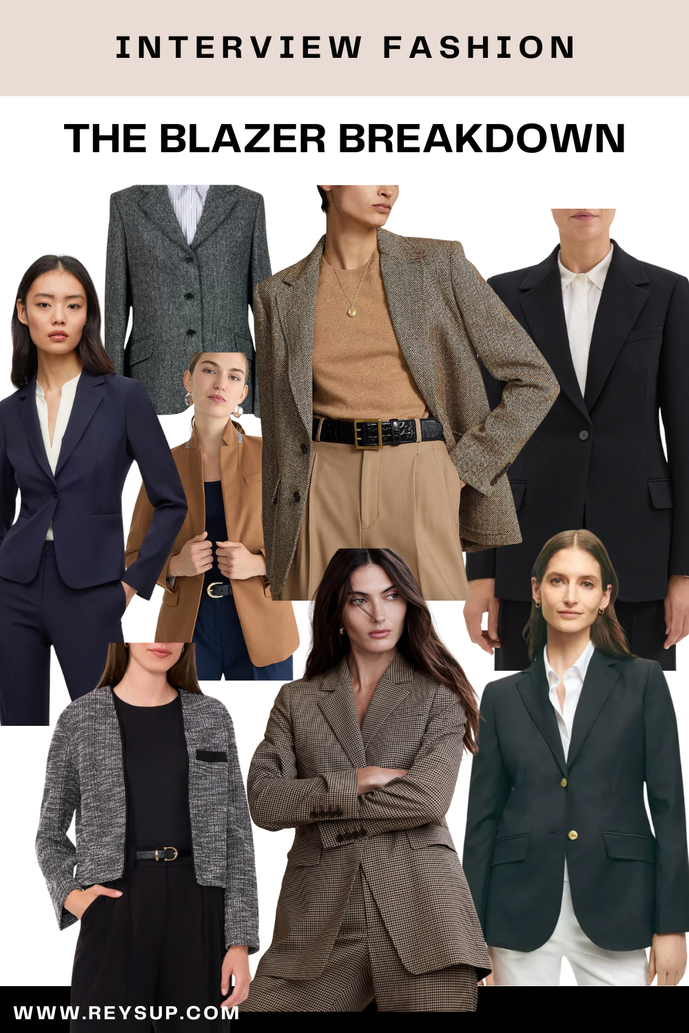 Blazer options for Fall Formal Interview Outfits