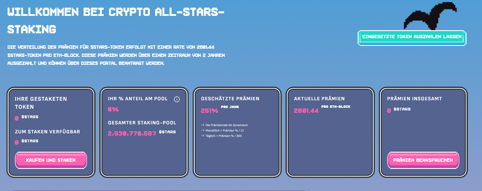 STARS Staking Dashboard 