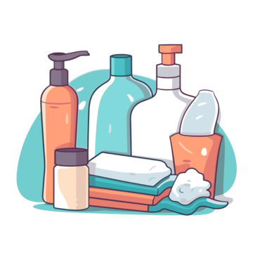 A group of bottles of shampoo and soap

AI-generated content may be incorrect.