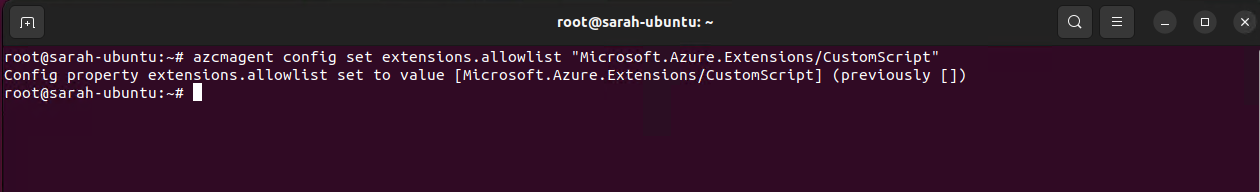 Configure Azure Arc agent extensions in Linux