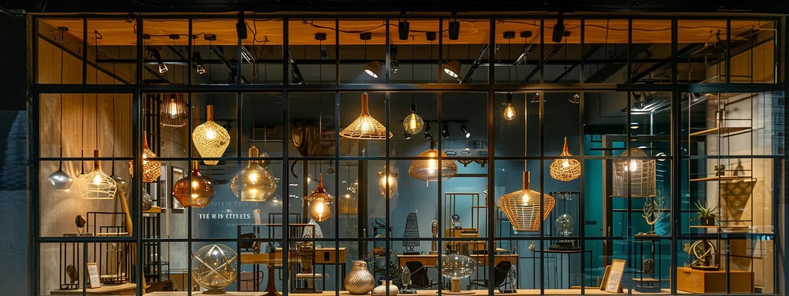 a sleek, modern design studio showcases an elegant display of various pendant lights, highlighting their intricate metal, glass, and wooden materials, with vivid emerald accents and artisan craftsmanship, all under soft, focused studio lighting.